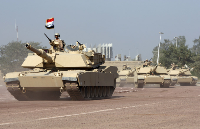 M1A1坦克曾经是伊拉克陆军的死对头，如今已经成为伊拉克陆军的主力装备。