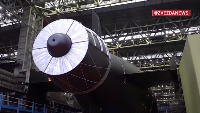 点击查看大图 俄新型特种核潜艇二号艇下水,可携带末日武器“波塞冬”