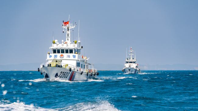 各地海警机构于寒冬锤炼硬功!