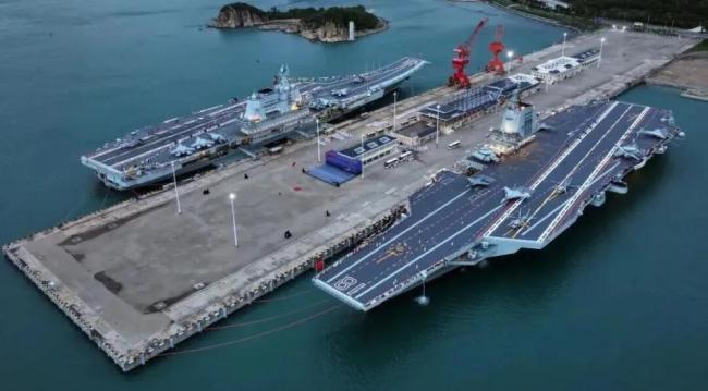 今天，福建舰下水4周年
