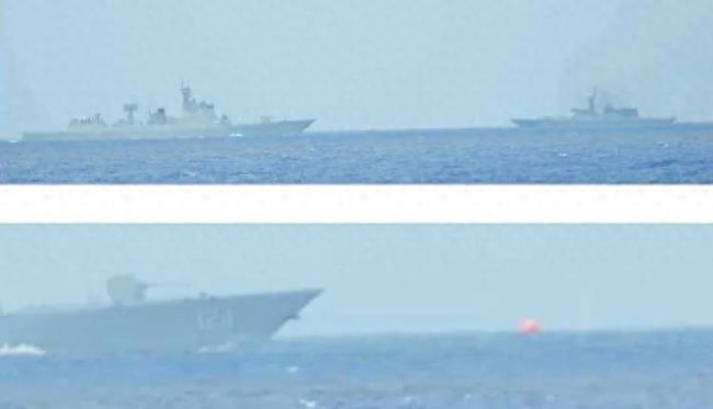 中国052D在冲之鸟礁海域实弹射击，日本急了