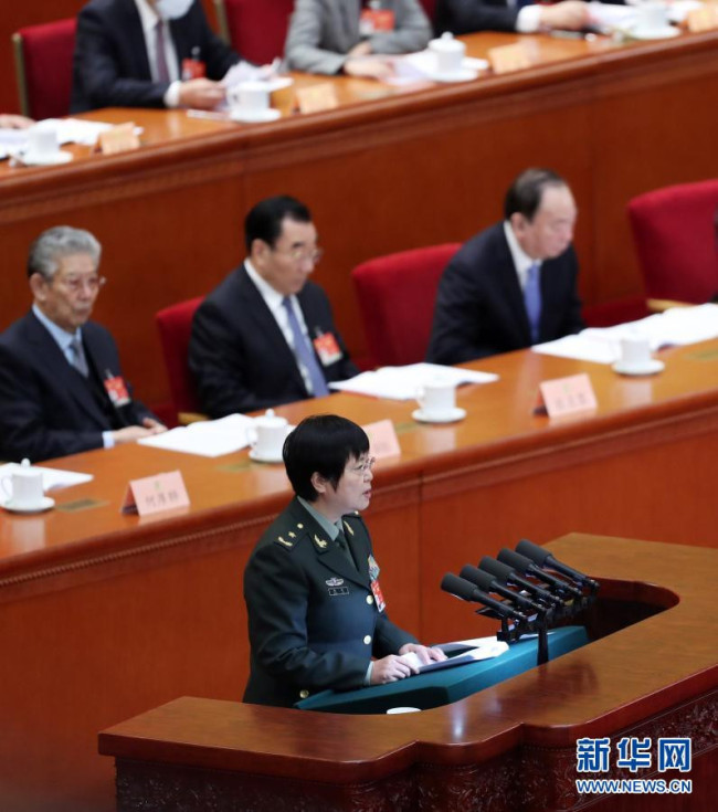 3月7日，全国政协十三届四次会议在北京人民大会堂举行第二次全体会议。这是陈薇委员作大会发言。新华社记者 李木子 摄