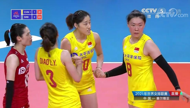 不敌塞尔维亚队，中国女排世界联赛四连败