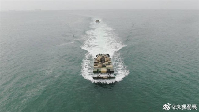 海上坦克实弹射击超燃现场