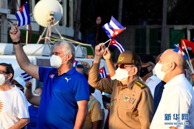 古巴国家主席谴责美国在古巴煽动骚乱