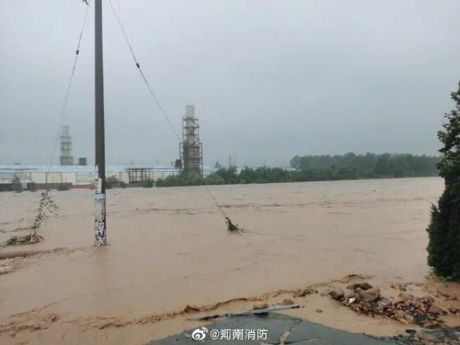 救援力量｜河南现极端罕见强降雨 火焰蓝紧急救援