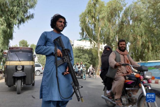 阿富汗坎大哈的塔利班检查点