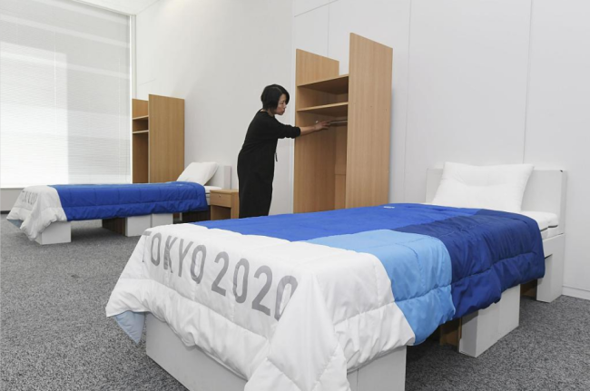 日本拟回收奥运纸板床用于临时医疗机构