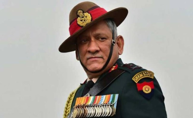 印度国防参谋长比平·拉瓦特