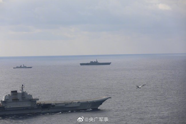 辽宁舰编队完成远海实战化训练