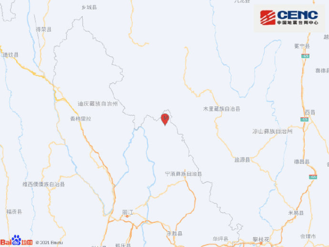 云南丽江市宁蒗县发生5.5级地震