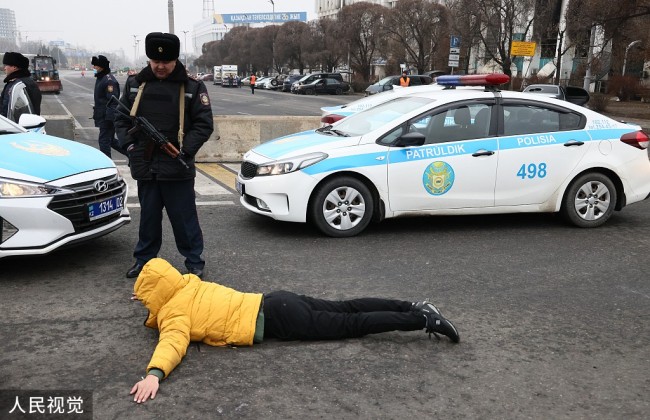 哈萨克斯坦内务部门已逮捕7939名暴乱参与者