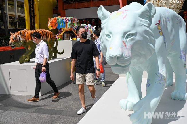 新加坡唐人街春节气氛浓郁