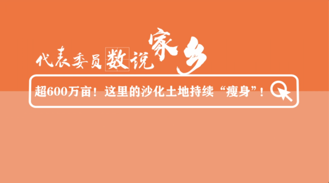 代表委员数说家乡丨超600万亩！这里的沙化土地持续“瘦身”！