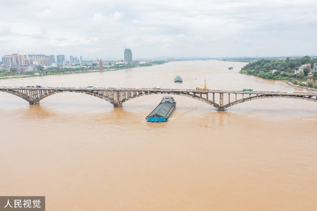 广西贵港浔江平南段水位超警戒