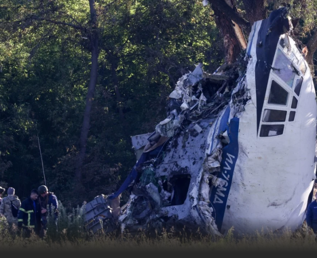 俄罗斯军方一架伊尔-76运输机坠毁，已致4死5伤