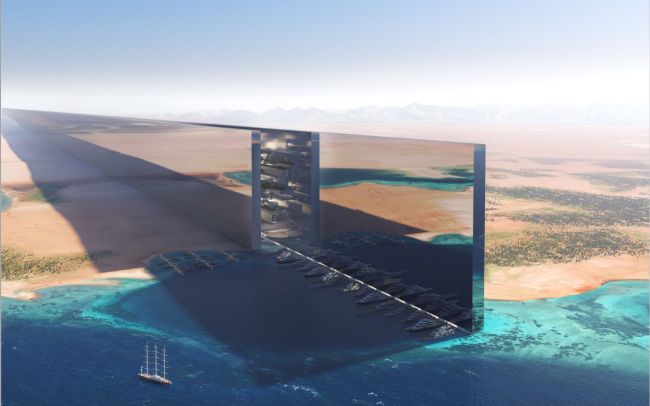 沙特阿拉伯想建一座长近120公里的大楼
