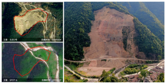 江西铅山一企业非法侵占40余亩林地采砂 山被挖秃