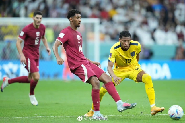 世界杯揭幕战 东道主卡塔尔队0∶2不敌厄瓜多尔队