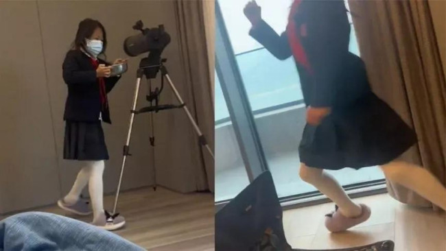 女孩给阳性爸爸送饭后飞奔逃走！网友：亲闺女也靠不住了