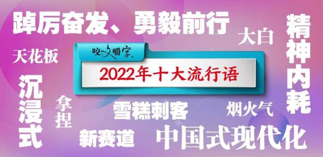 《咬文嚼字》发布2022年十大流行语