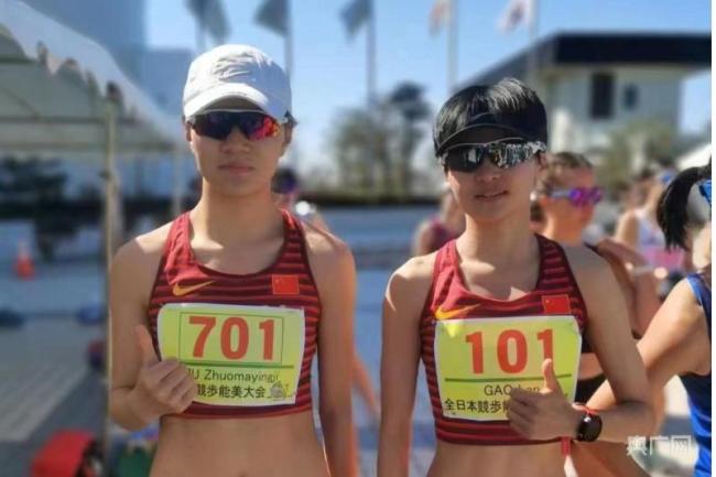 青海女子竞走运动员日本夺冠