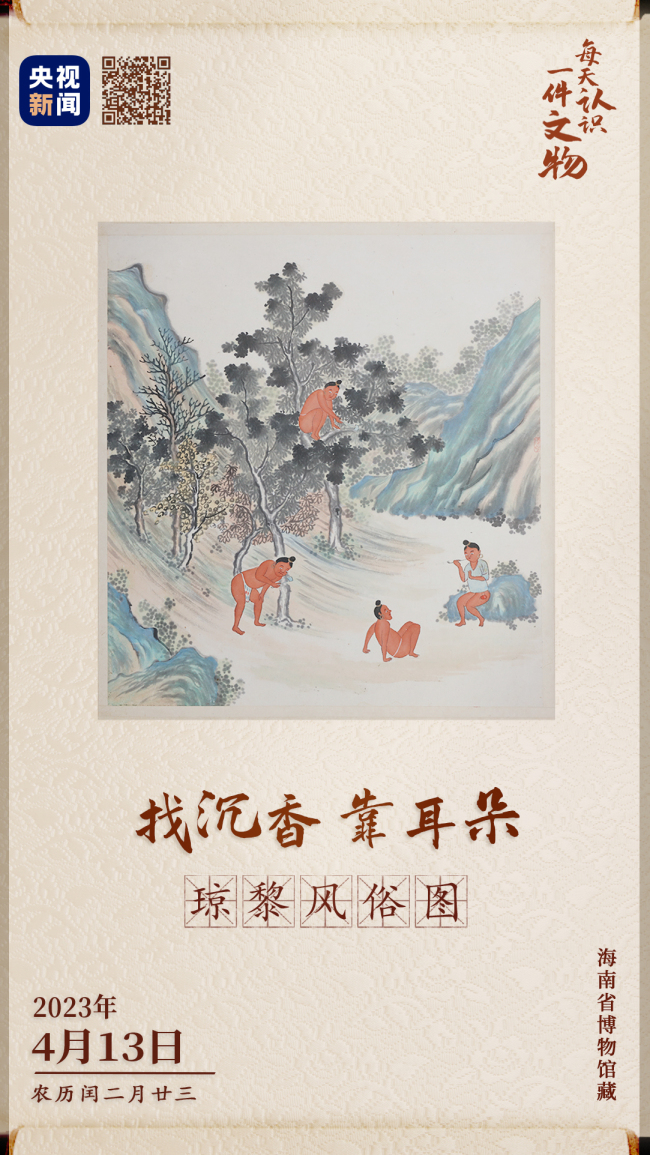 文博日历丨清代黎族人如何找沉香?