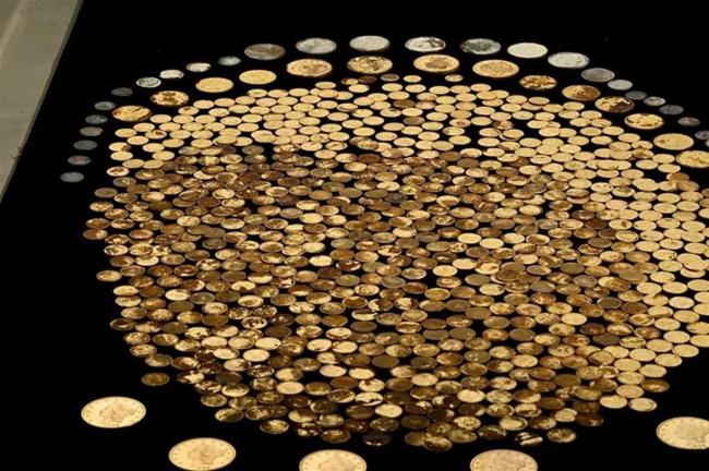男子在自家挖出700枚200年前硬币 金银币价值不菲