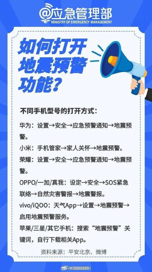 山东地震“我的手机睡得比我还死”，该如何设置地震预计？