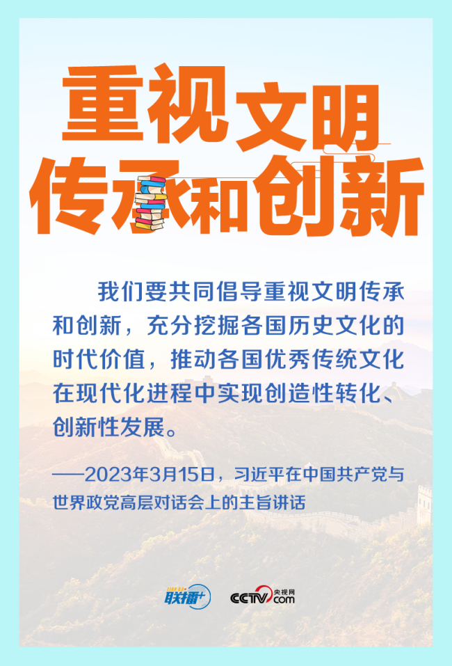 跟着习主席看世界｜共同倡导重视文明传承和创新