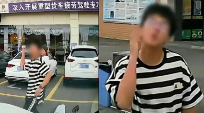 男子服务区按喇叭被挑衅 扔纸巾夸张动作令人反感细节曝光