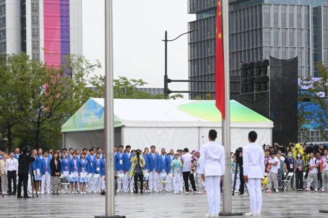 杭州亞運村開村 中國體育代表團首批成員入住