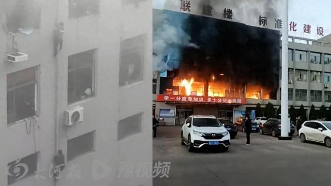 致26死火灾亲历者：有人拿水管冲起火楼层，有人为自救逃生跳楼