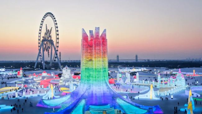 尔滨，连火车站都花式待客了！