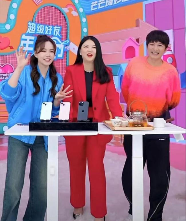 李湘复工回归芒果台 曾在去年8月官宣退休 搭档维嘉带货双下巴明显