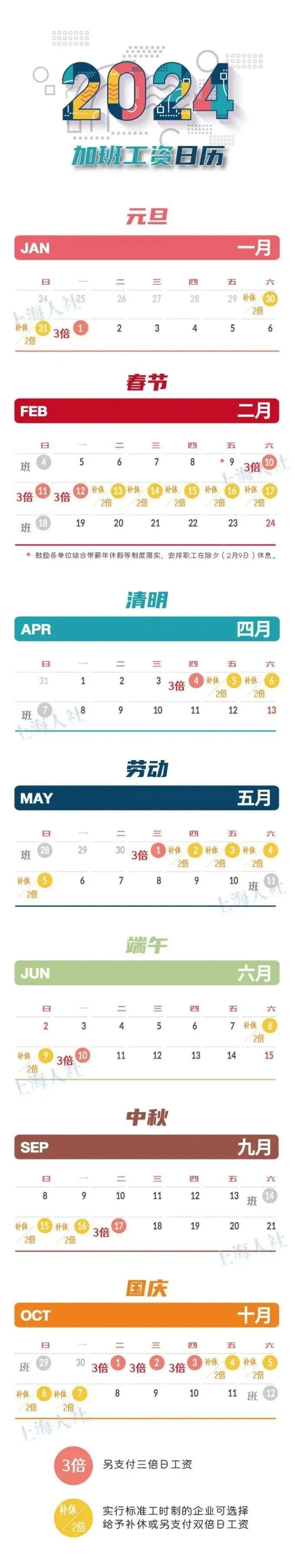 春节连休8天加班工资怎么算？接下来还有这些假期