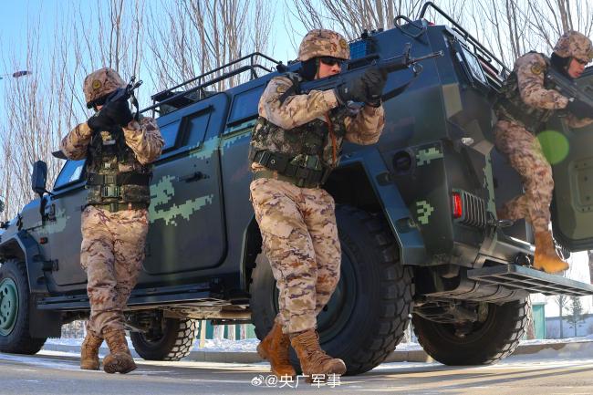 战斗力拉满！直击武警官兵冬季练兵现场