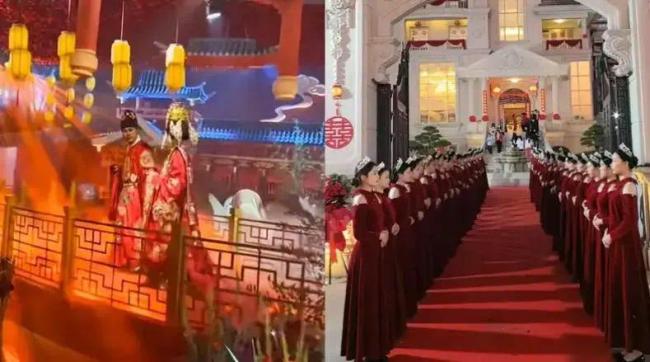 叶府婚宴火了！2.1亿实景搭建，华丽绽放震撼全城！