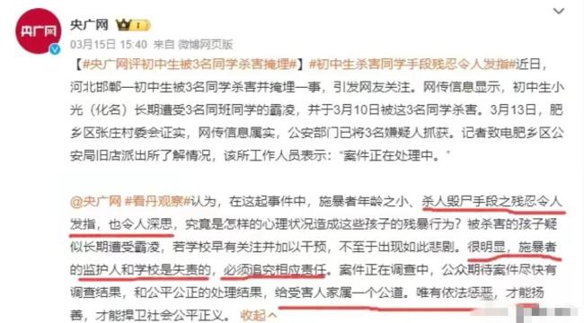 专家：未成年犯罪必须惩罚 引发了人们对未成年犯罪问题的深刻思考