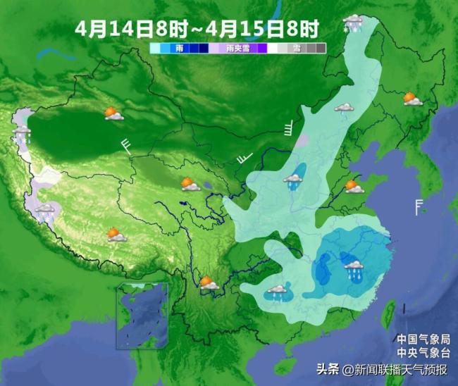 本周末：北方气温冲高回落，南方新一轮降水无缝衔接，下不停的雨