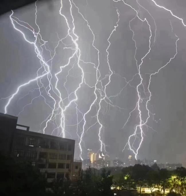 江西暴雨淹没路面，路过司机跳下车捞鱼，伸手一把扎住拎走