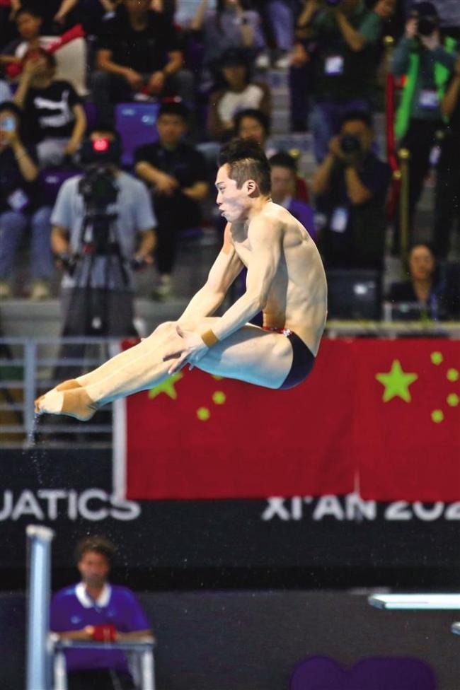 直击世界泳联跳水世界杯总决赛 中国双金闪耀