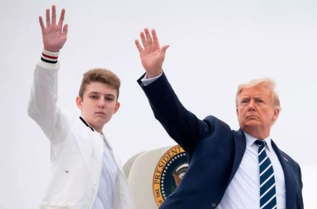 特朗普18岁小儿子将步入政坛