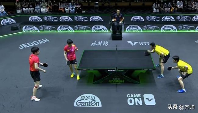 3-0拿下中国香港组合!王楚钦孙颖莎获沙特大满贯混双冠军(2)