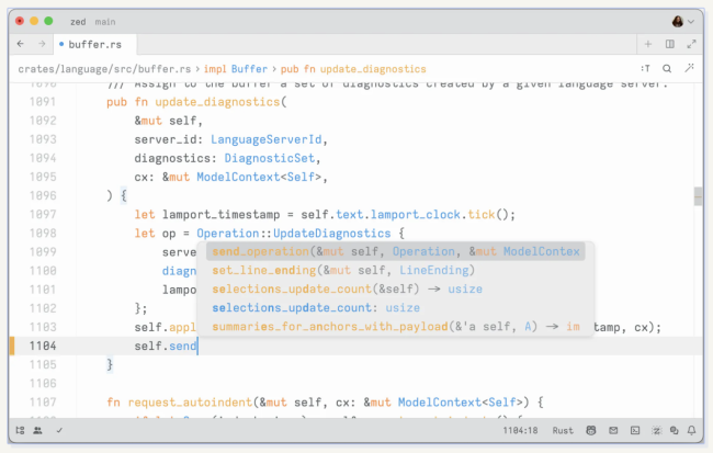 使用 Rust 编写，Zed 代码编辑器宣布将推出 Linux 平台 alpha 版本 高性能编辑器来袭
