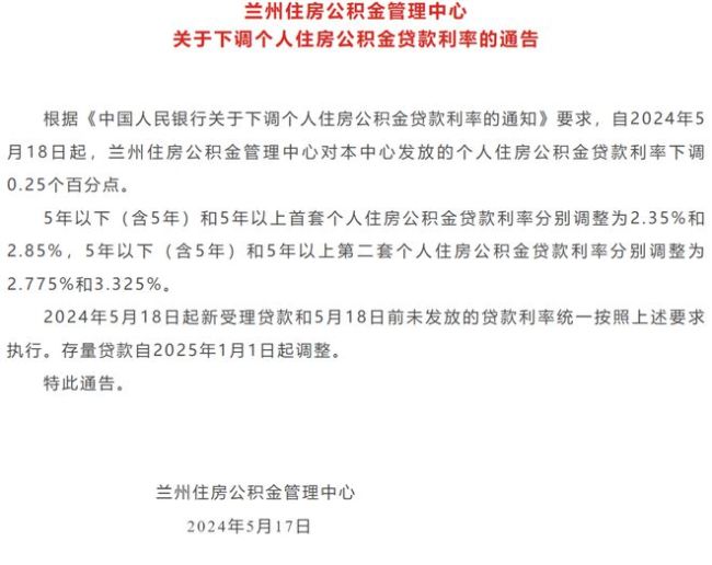 北上广深，全部跟进 公积金贷款利率创历史新低