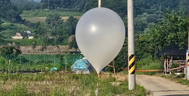 朝鲜再向韩国放飞600多个垃圾气球 报复性回应升级紧张局势