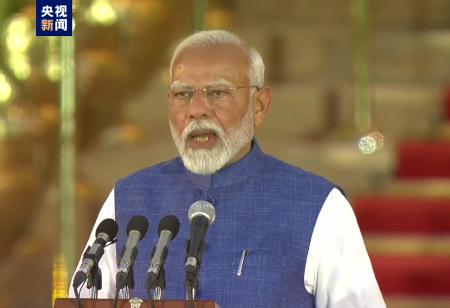 印度总理莫迪宣誓就职 开启第三任期