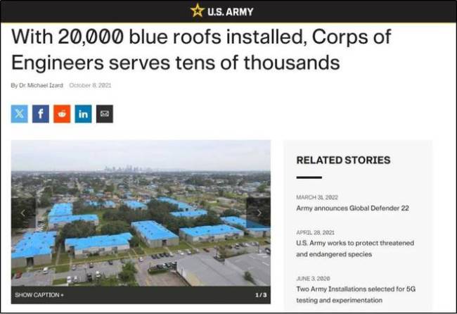 中国人在将屋顶涂蓝吓坏美国网友 蓝色防御引爆恐慌