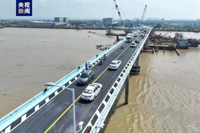 广州南沙沥心沙大桥今天恢复通行